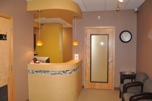 Reception area of Gentle Endodontics of Kent Washington