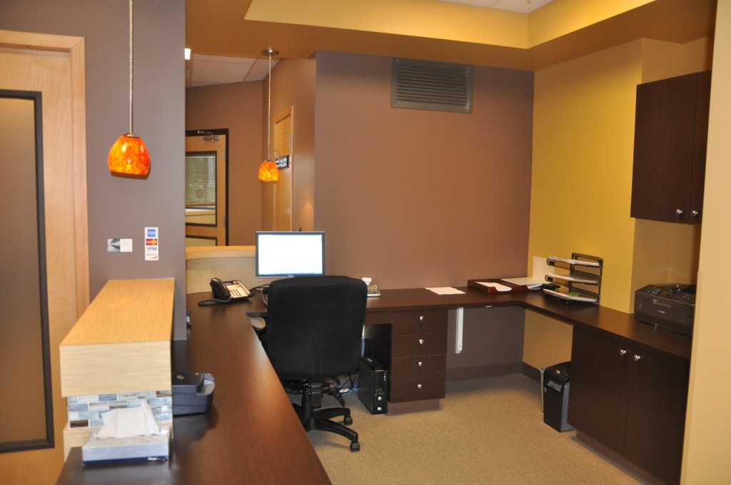 Inside the front office at Gentle Endodontics of Kent Washington