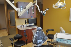 Examination room of Gentle Endodontics of Kent Washington